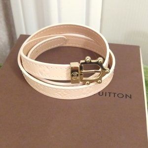 Louis Vuitton Brown Monogram Party Palm Springs Arm Bracelet Cloth  ref.960011 - Joli Closet